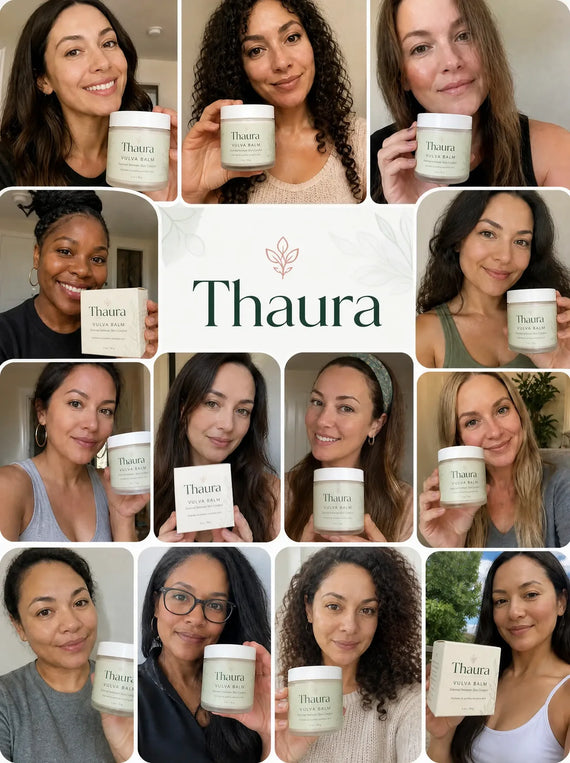 thaura vulva balm social proof mobile